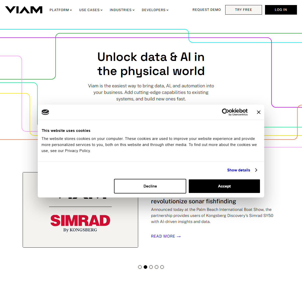 Viam - AI agents Tool Screenshot