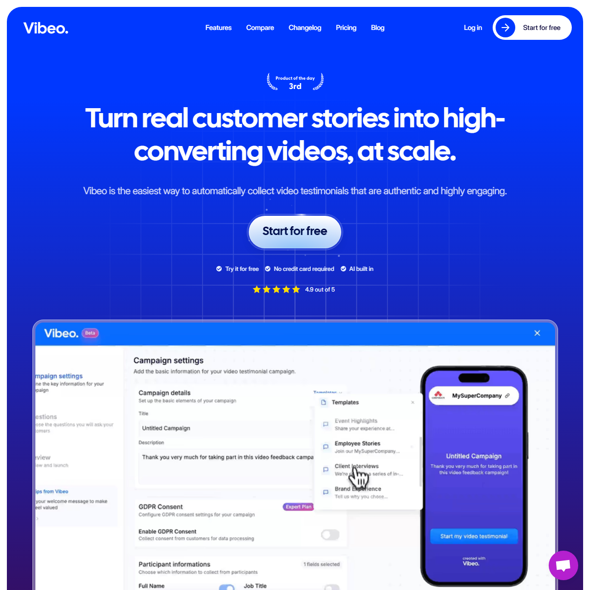 Vibeo - video editing Tool Screenshot