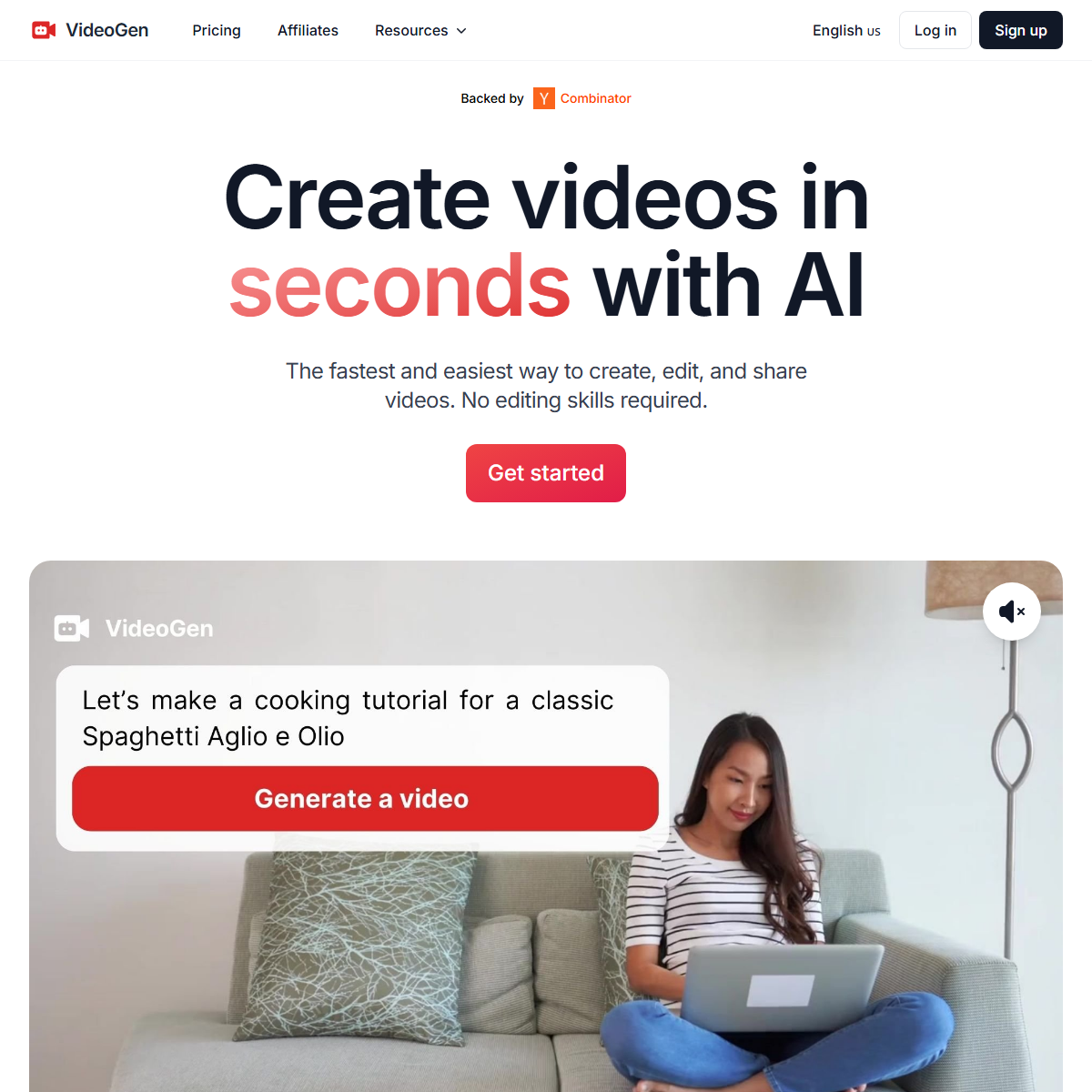 VideoGen - video generators Tool Screenshot