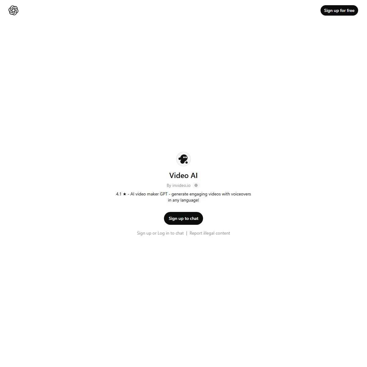 Videomaker by Invideo AI - text to video Tool Screenshot