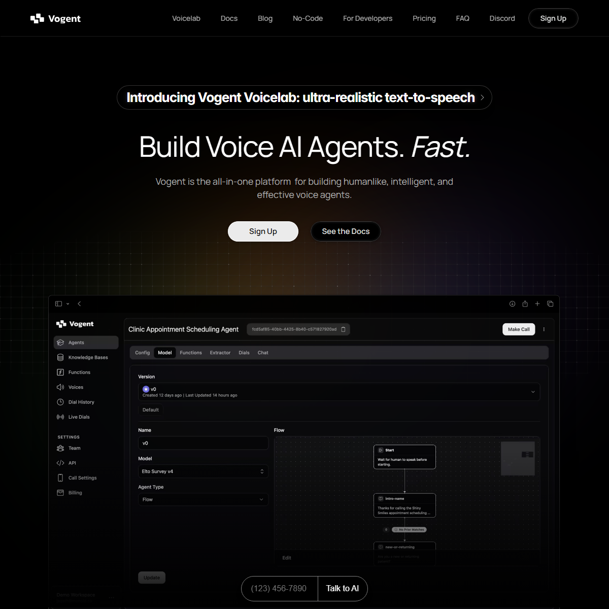 Vogent - sales assistant Tool Screenshot
