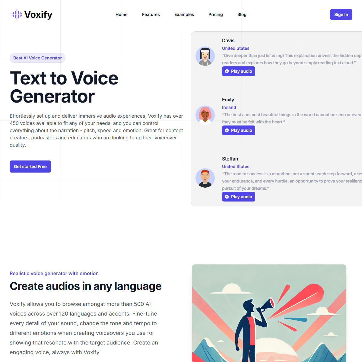 Voxify - text to speech Tool Screenshot