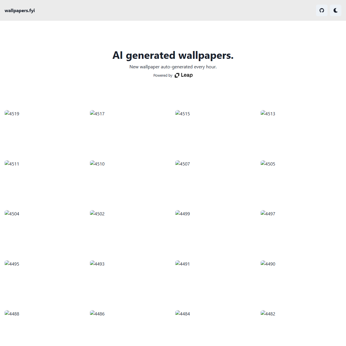 Wallpapers.fyi - image generators Tool Screenshot