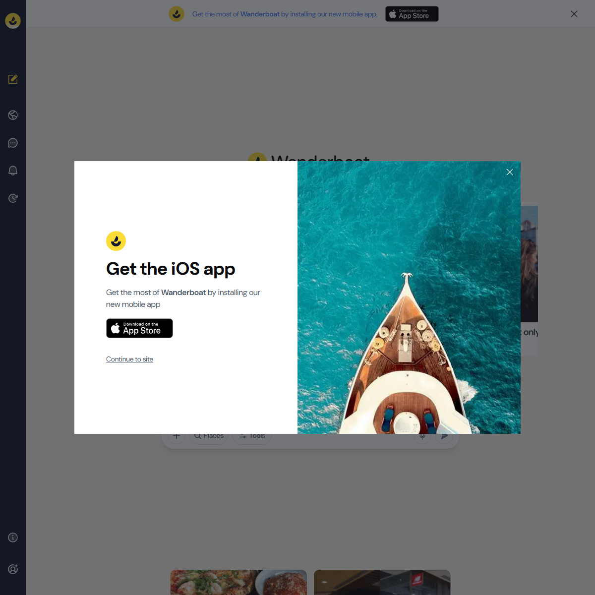 Wanderboat - travel Tool