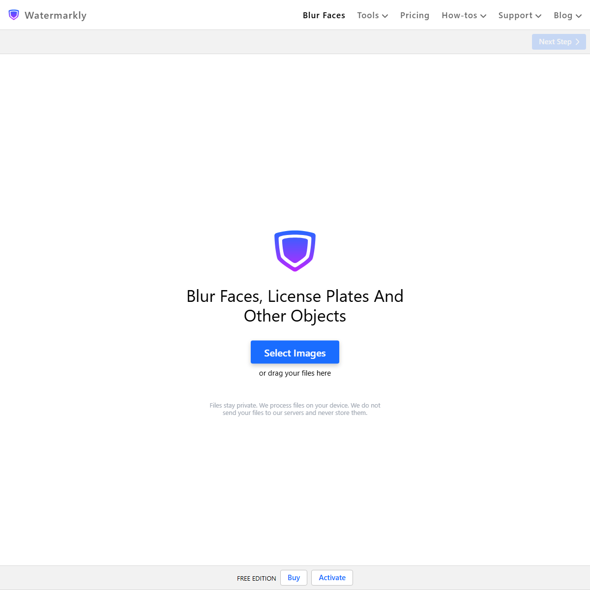 Watermarkly - image editing Tool Screenshot