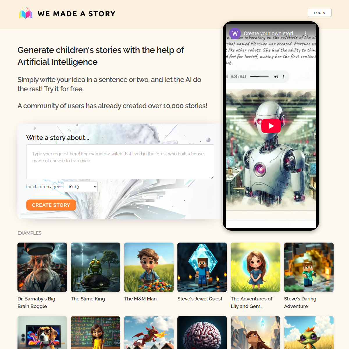 We Made A Story - storyteller Tool Screenshot