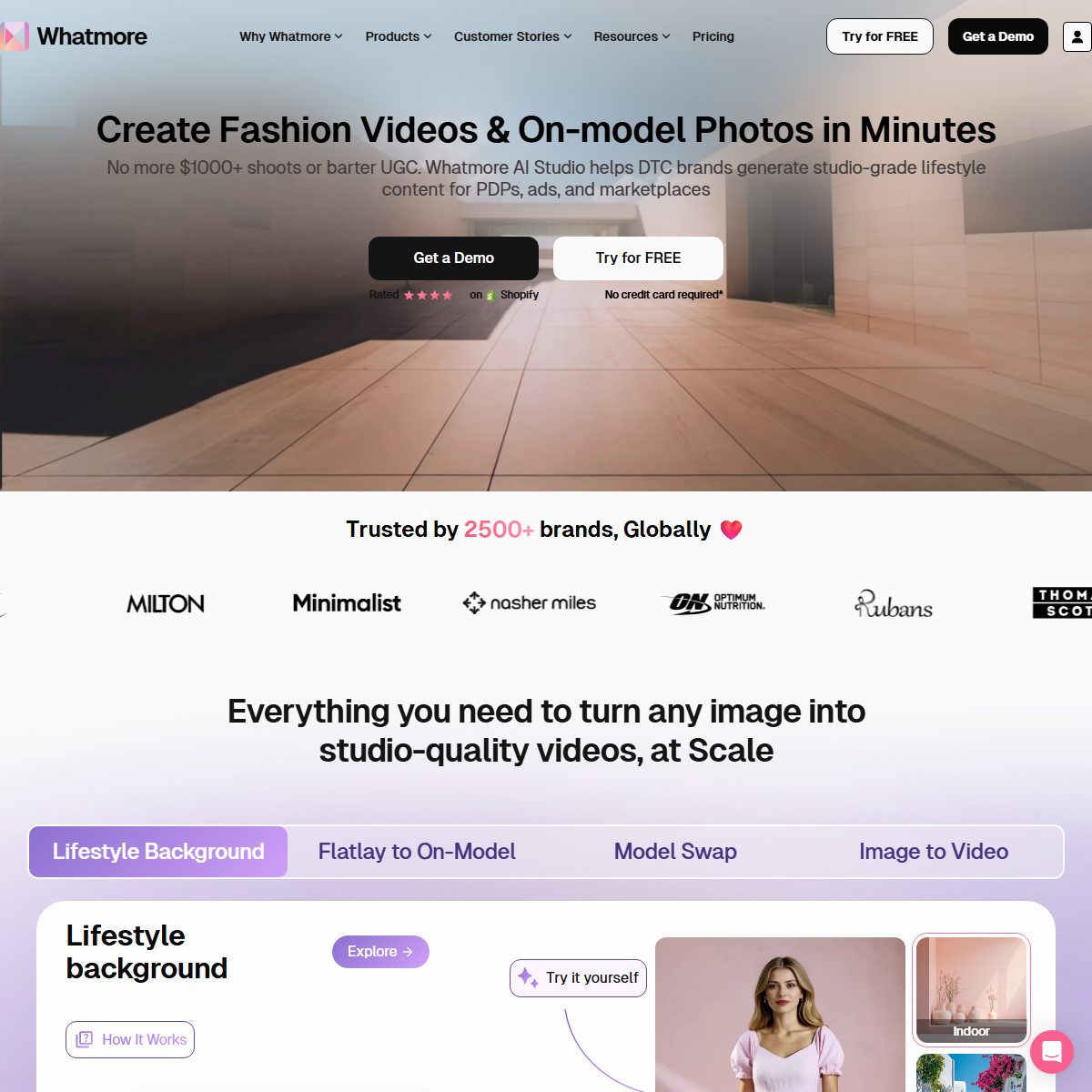 Whatmore Studio - text to video Tool Screenshot