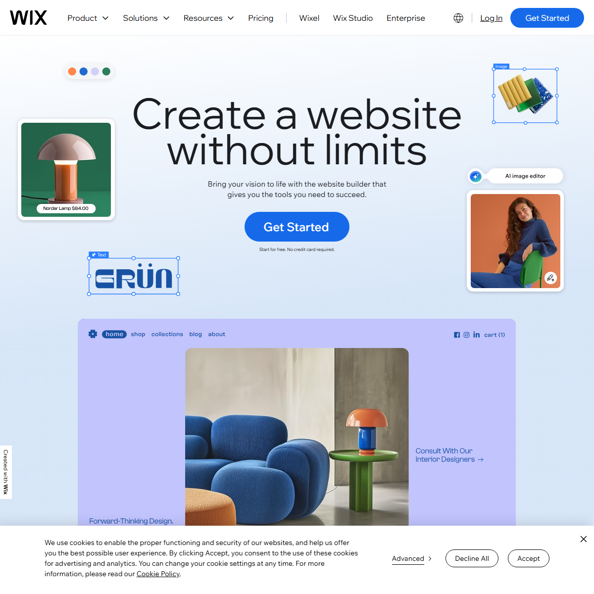 Wix ADI - website builders Tool Screenshot