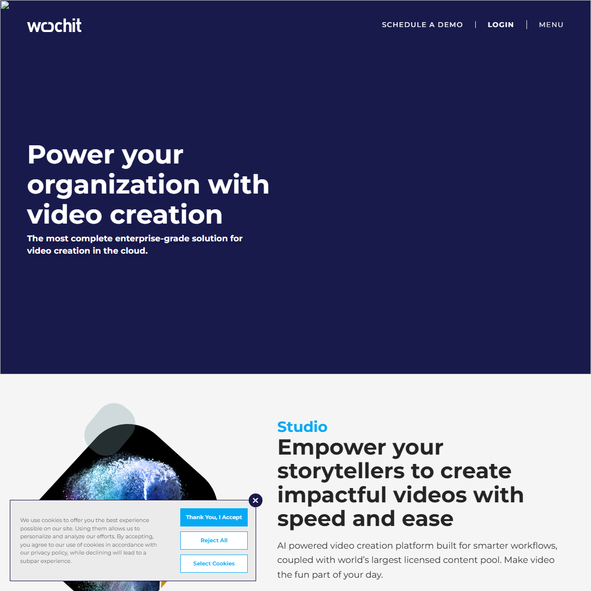 Wochit - video editing Tool Screenshot