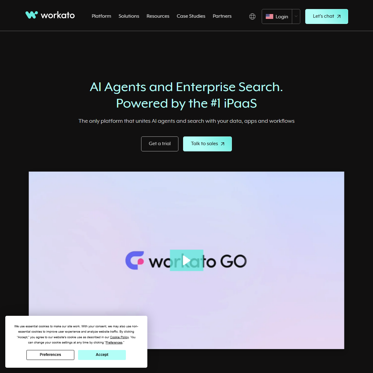Workato - low-code/no-code Tool Screenshot