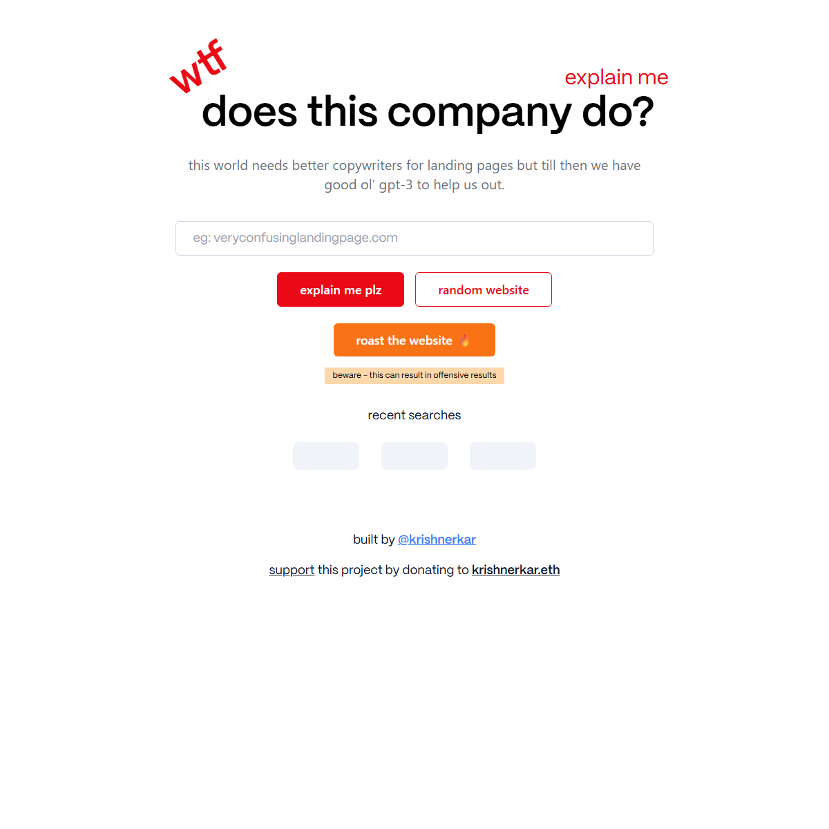 WTF Does This Company Do? - fun tools Tool
