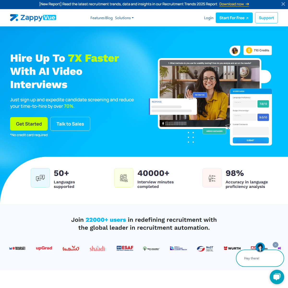 ZappyVue - human resources Tool Screenshot