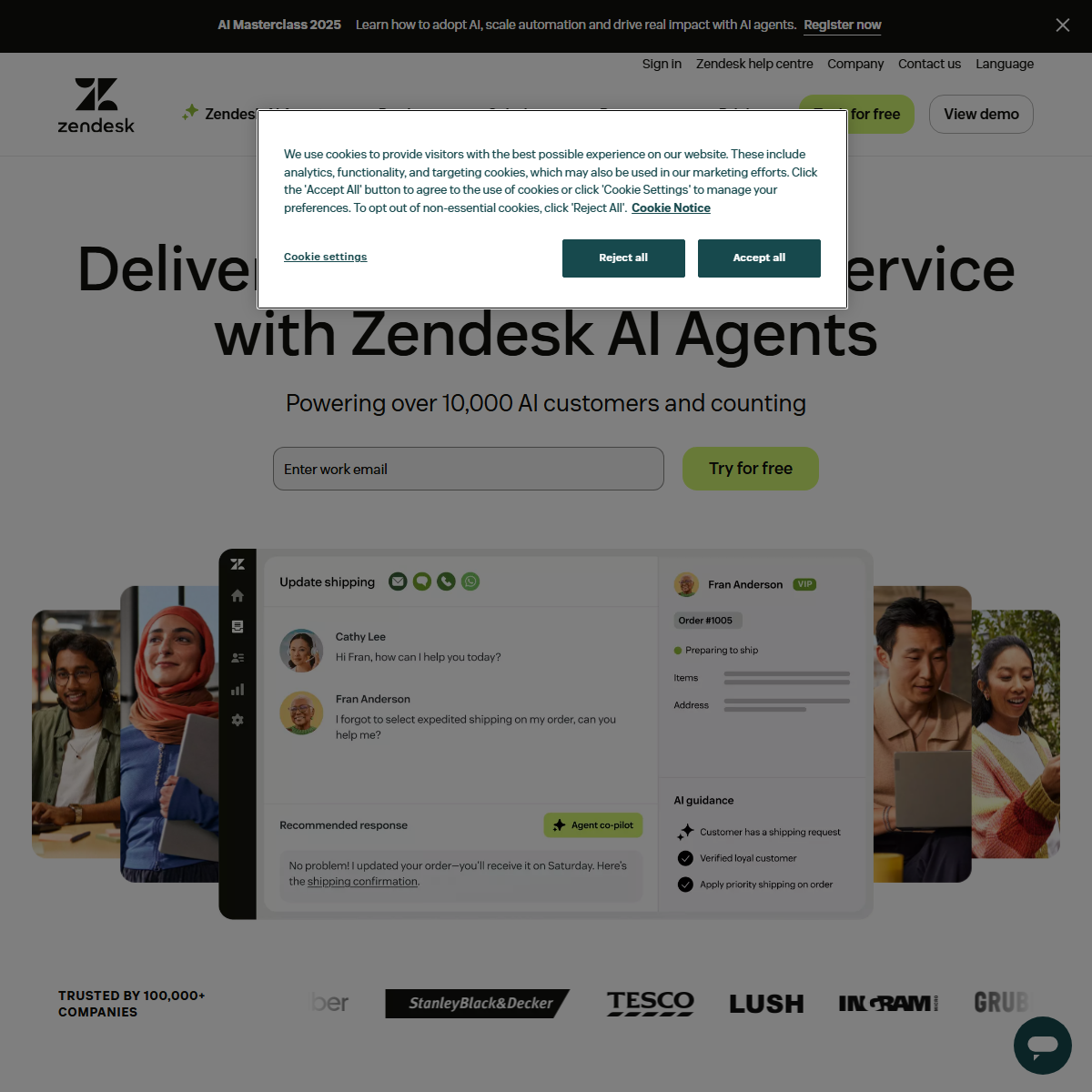 Zendesk - customer support Tool