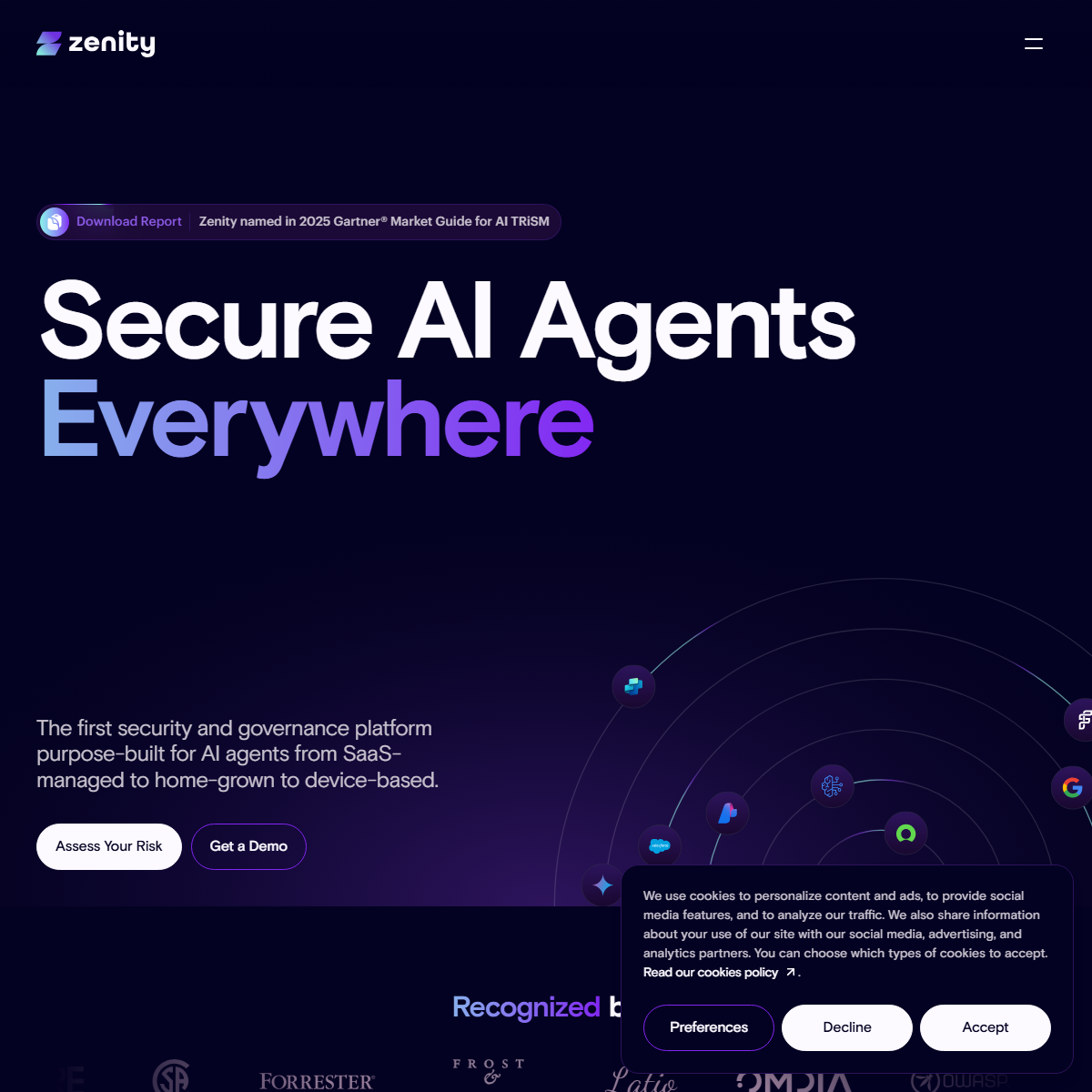 Zenity - AI agents Tool Screenshot