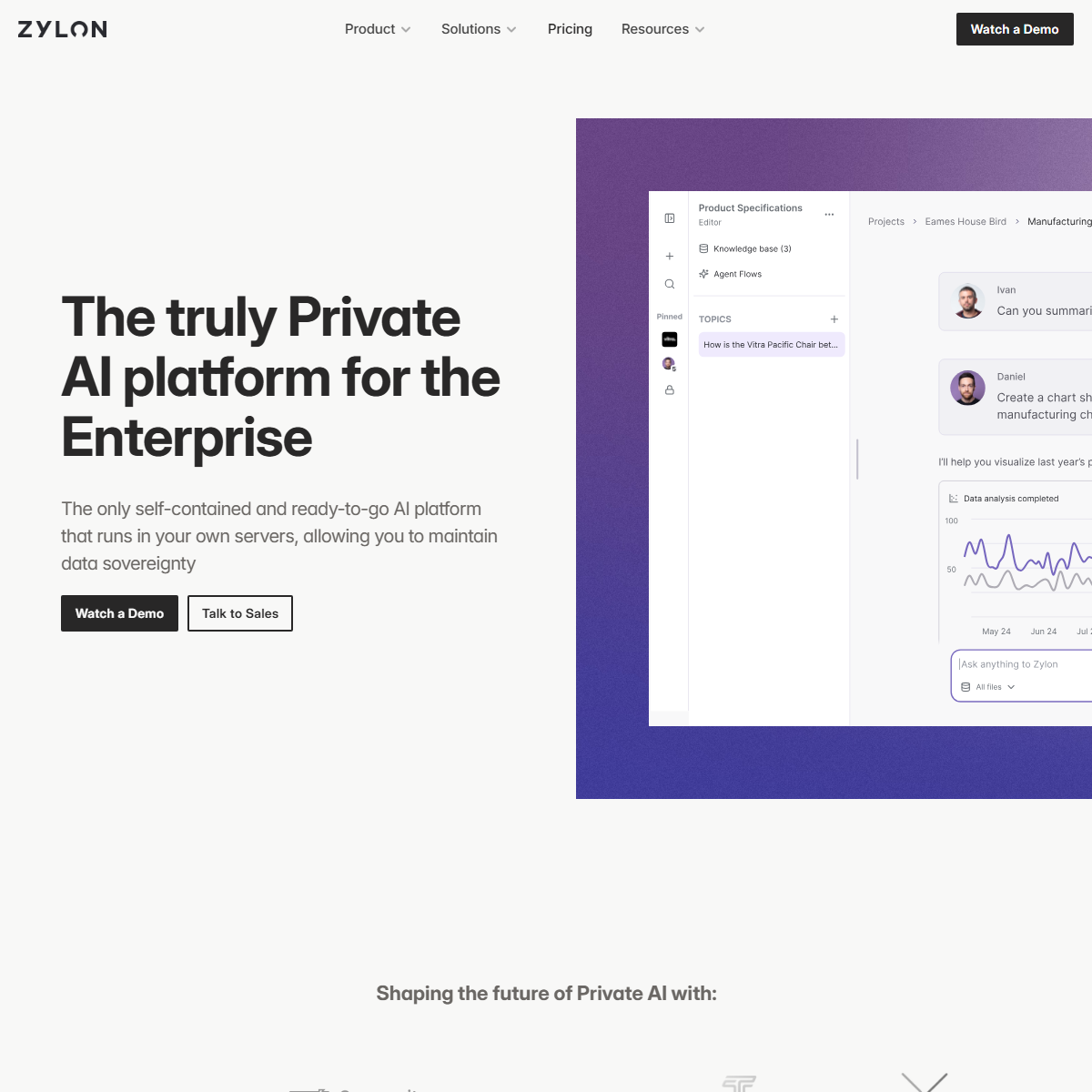 Zylon - project management Tool Screenshot